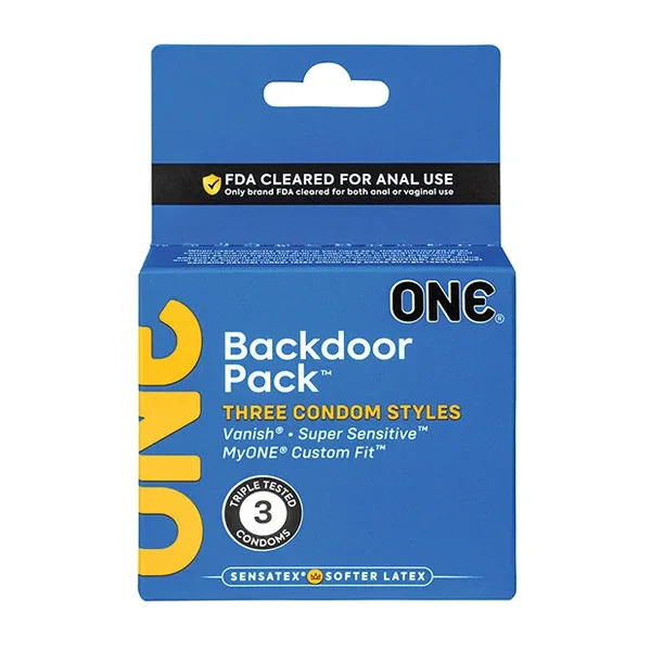 One Backdoor Pack Custom Fit Condoms – Pack of 3