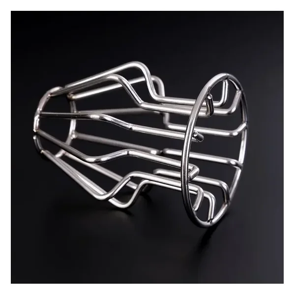 Open View – Hollow Metal Anal Plug Small