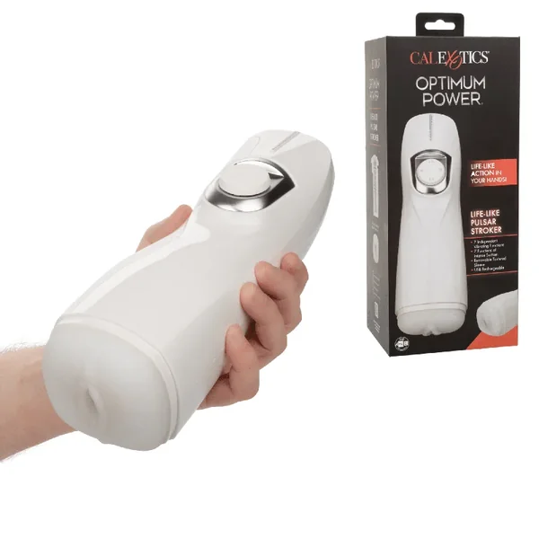 Optimum Power Lifelike Pulsar Stroker Vibrating Suction Rechargeable Masturbator