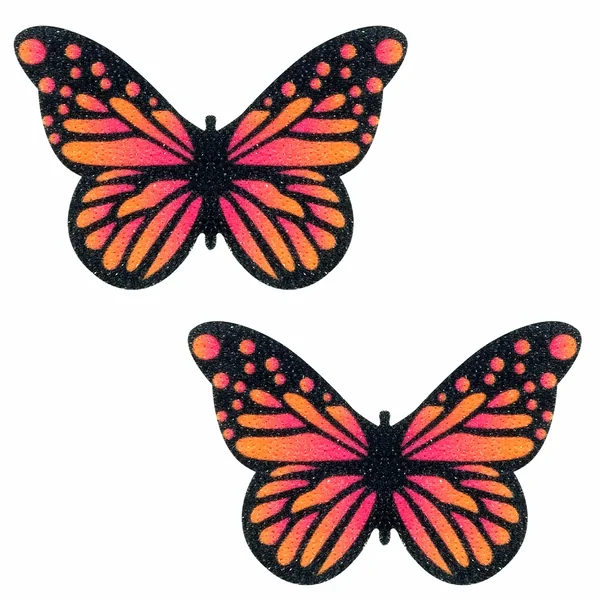 Orange to Pink Neon Butterfly