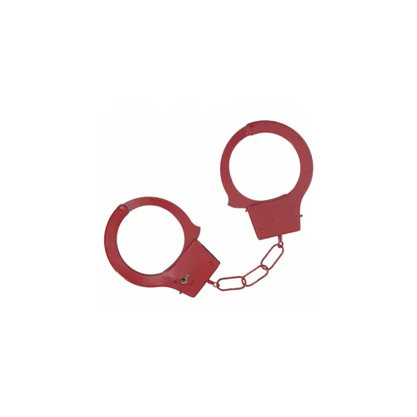 Ouch! Classic Metal Handcuffs, Red