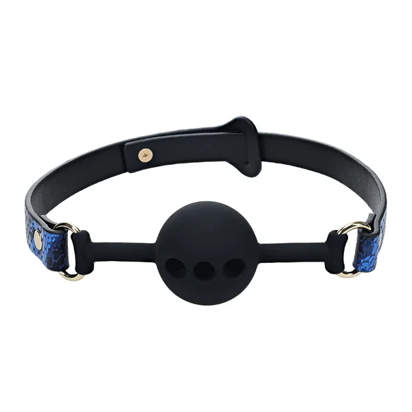 Ouch! Florence Holographic Snake Print Breathable Silicone Ball Gag