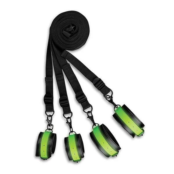 Ouch! Glow in the Dark Bed Bindings Restraint Kit