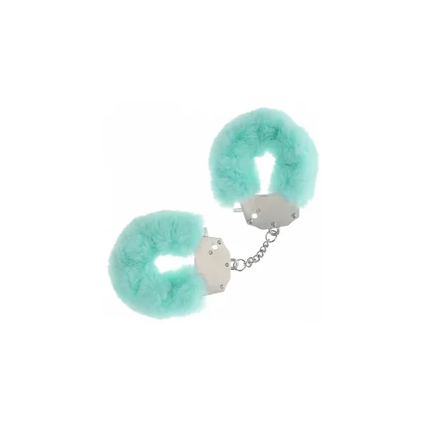 Ouch! Heavy-Duty Fluffy Handcuffs, Powder Green