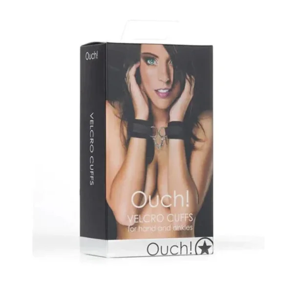 Ouch! “Velcro” Cuffs -Black