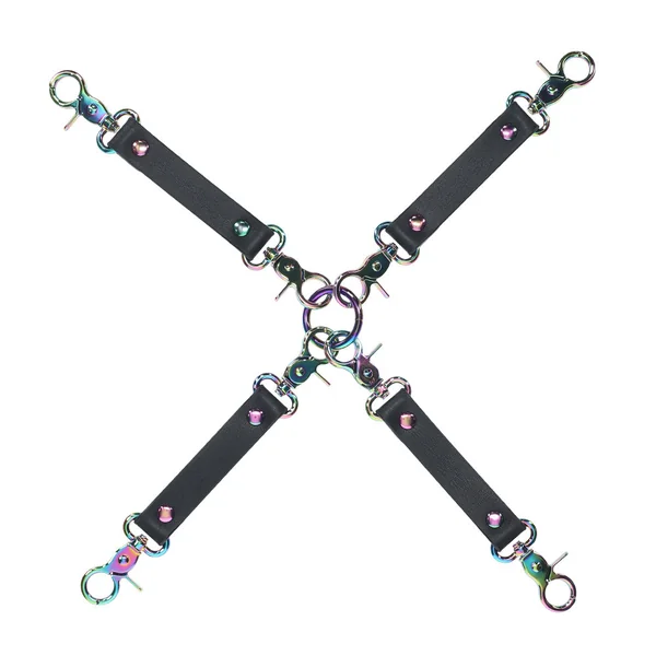 Ouch! Venice Faux Leather & Rainbow Neochrome Hog-Tie Connectors