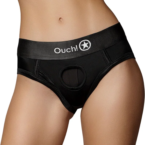 Ouch! Vibrating Strap-On High-Cut Brief