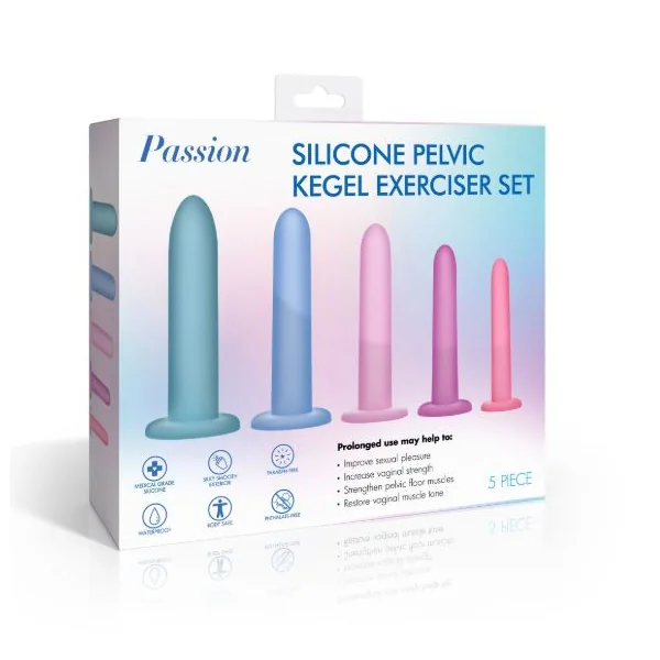 PA PELVIC KEGEL EXERCISER SET SILICONE