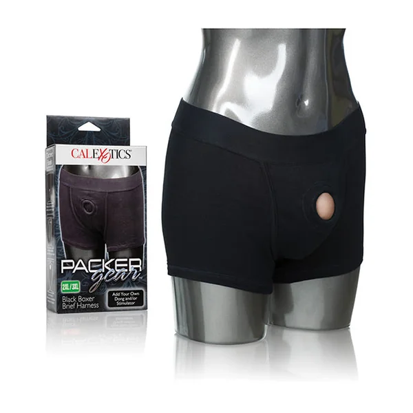 Packer Gear Boxer Brief Harness - Black