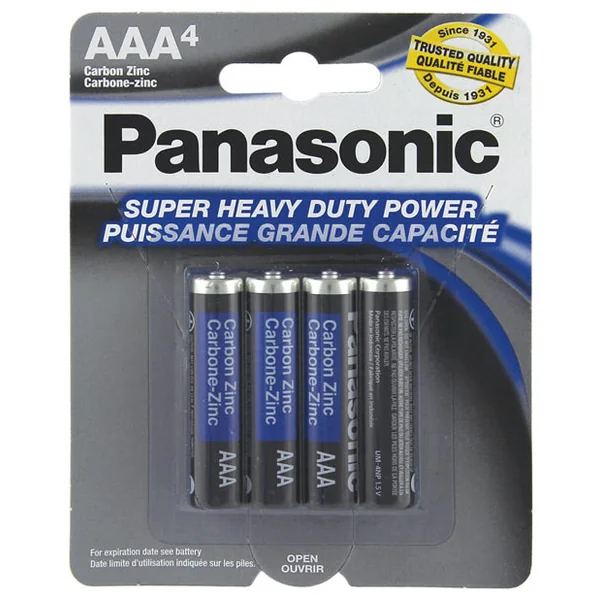Panasonic Super Heavy Duty Aaa Battery - Pack Of 4