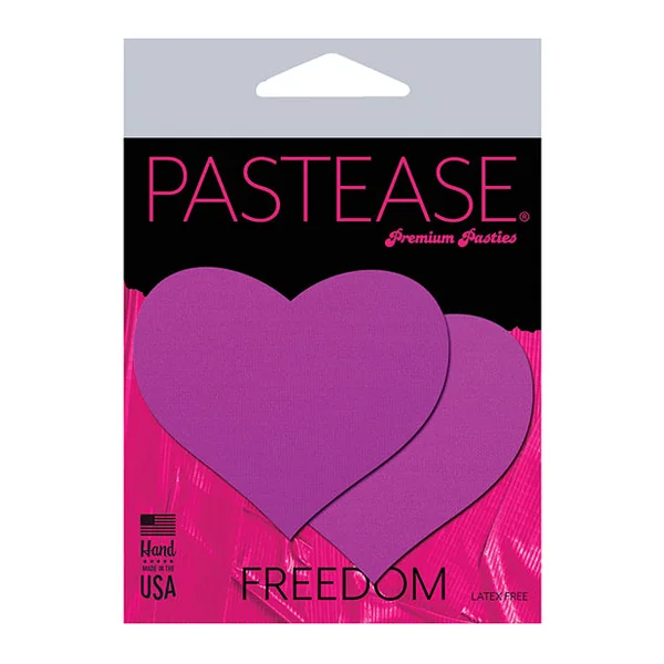 Pastease Basic Heart Black Light Reactive - Neon Purple O-s