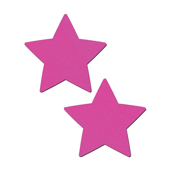 Pastease Basic Star Black Light Reactive – Neon Pink O/S