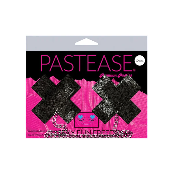 Pastease Chain Plus X Liquid Cross - Black O-s