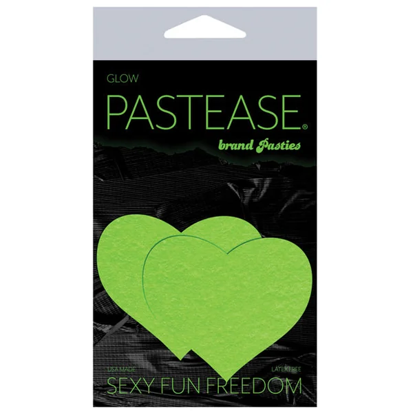 Pastease Heart - Glow In The Dark Green O-s