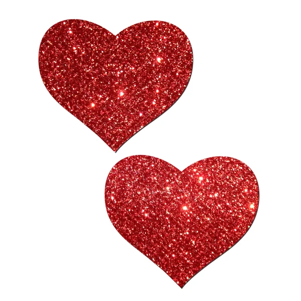 PASTEASE HEART RED GLITTER