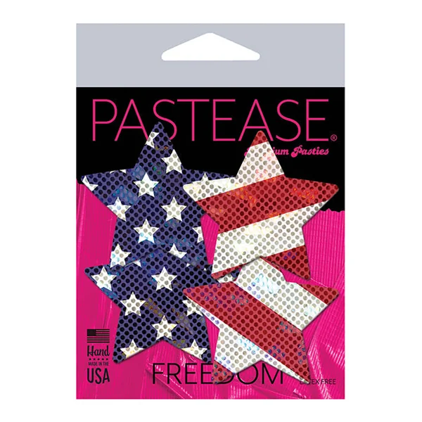 Pastease Premium Petites Glittering Stars & Stripes - Red-white-blue O-s