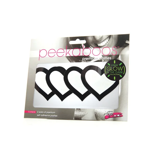PASTIES GLOW IN THE DARK HEARTS