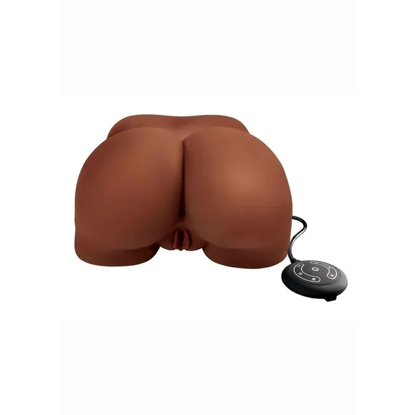 PDX Elite Milk Me Silly Plug In Pussy and Ass Mega Masturbator with Remote Control – Chocolate