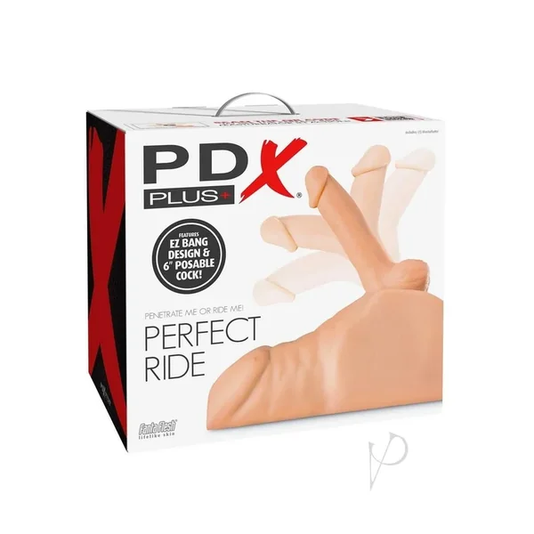 Pdx Plus Perfect Ride Lifelike 6-inch POSABLE COCK Sex Doll With Penis – Light