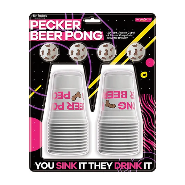 Pecker Beer Pong Game w/Balls