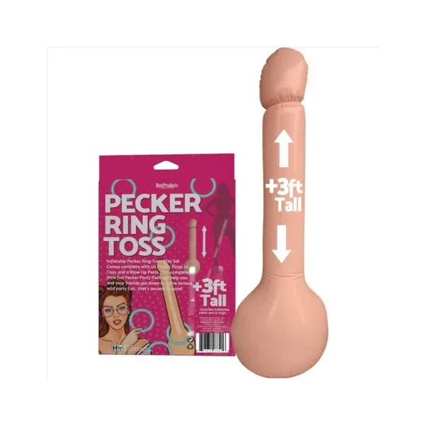 Pecker Ring Toss Inflatable Game 3′ tall