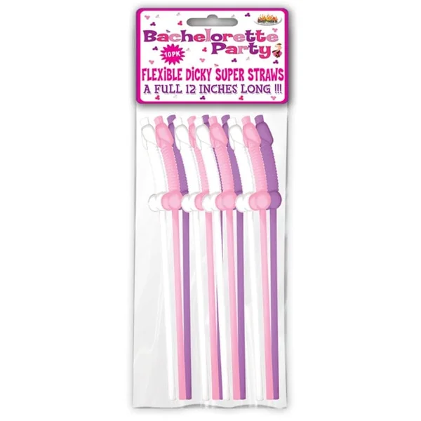 Penis straws - Super Flex Party | Party Bachelorette (10 units)