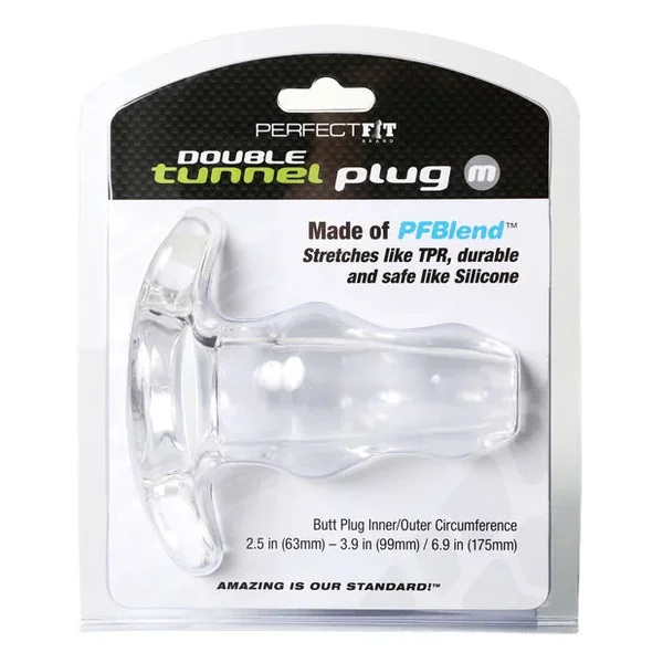 Perfect Fit Double Tunnel Plug Medium – Clear