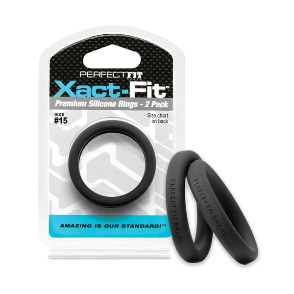 PERFECT FIT XACT-FIT #15 2 PK BLACK