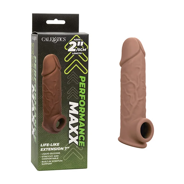 Performance Maxx Life-Like 7" Penis Extension - Brown