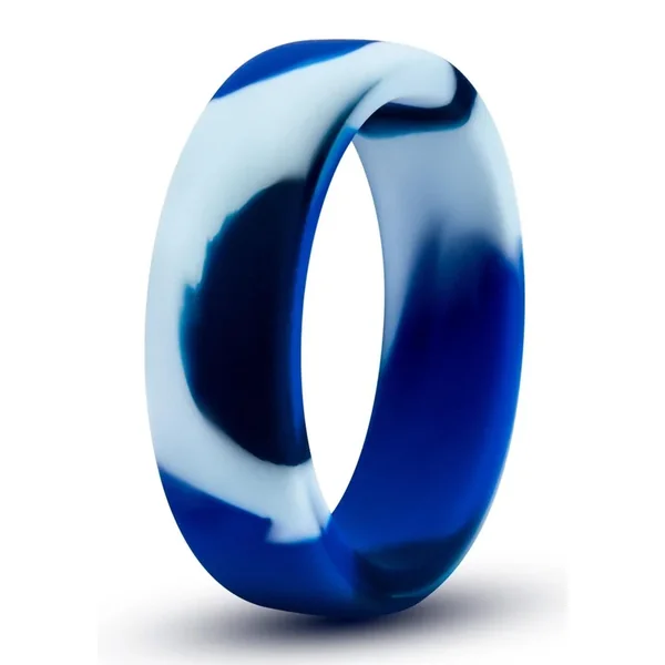 Performance Silicone Camo Cock Ring – Blue Camouflage