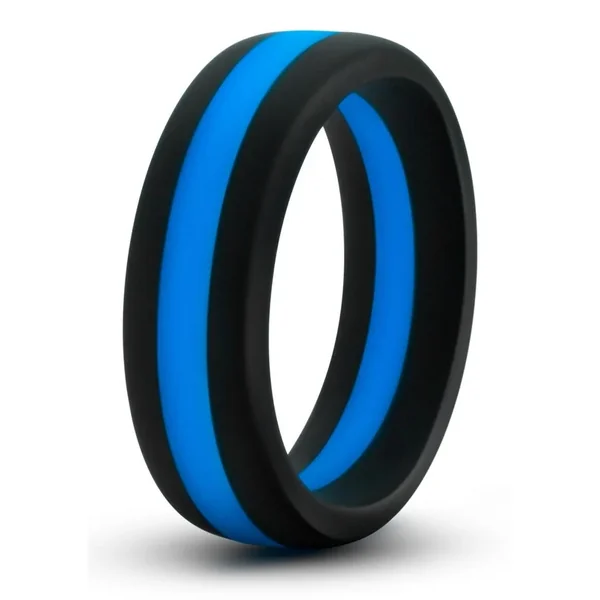 Performance Silicone Go Pro Cock Ring – Black/Blue