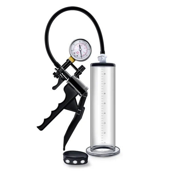 Performance - Vx8 Premium Penis Pump System With Silicone Cock Strap - Clear