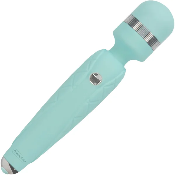 Pillow Talk Cheeky Silicone Rechargeable Wand Style Vibrator - Teal