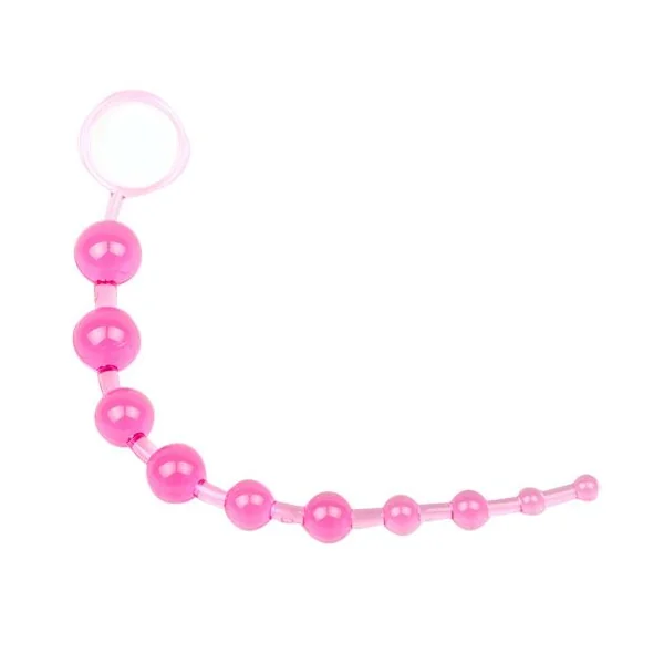 Pink Chain Of 10 Anal Beads