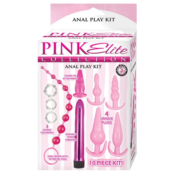 Pink Elite Collection Anal Play Kit - Pink