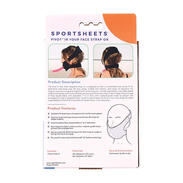 Pivot In Your Face Strap-On – Black