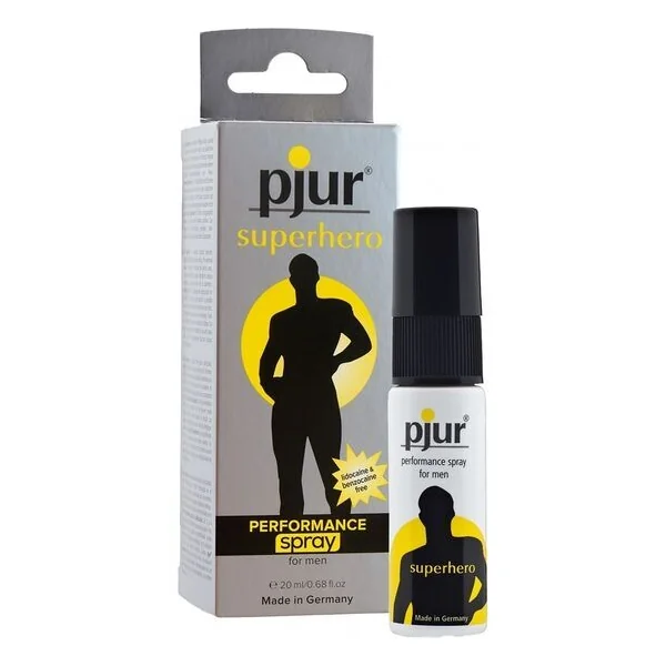 PJUR SUPERHERO Performance Spray Delay for men premature ejaculation 0.68 fl.oz