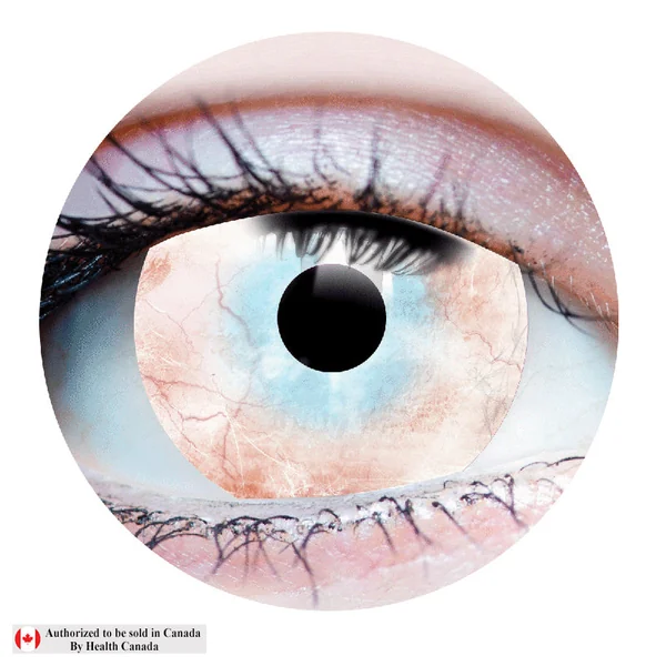 Plague White Mini Sclera Colored Contacts by Primal