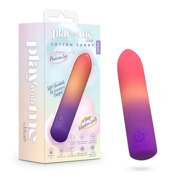 Play With Me Cotton Candy Vibrating Bullet by Blush
