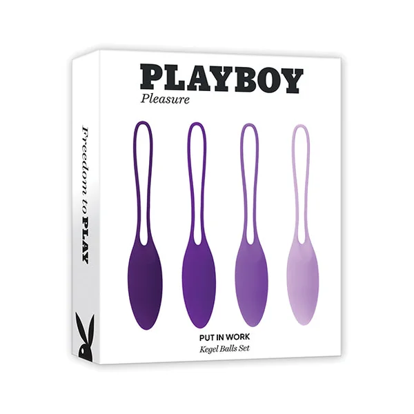 Playboy Pleasure Put In Work Kegel Set - Acai/ombre