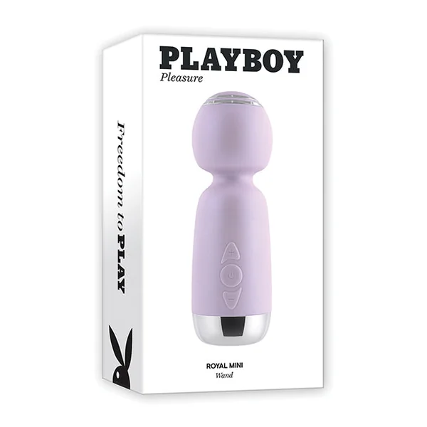 Playboy Pleasure Royal Mini Wand - Pearly Pink