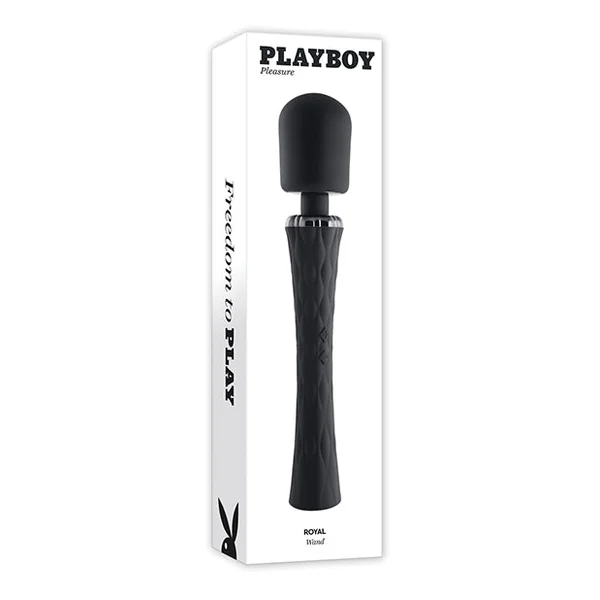 Playboy Pleasure Royal Wand Vibrator - Black