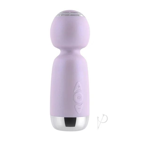 Playboy Royal Mini Rechargeable Discreet Silicone Wand Vibrator Opal