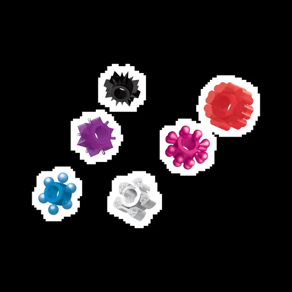 Pleasure Stars Jelly C-Rings 6-Pack