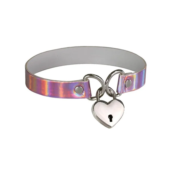 Plesur Holographic Lock Collar - Pink