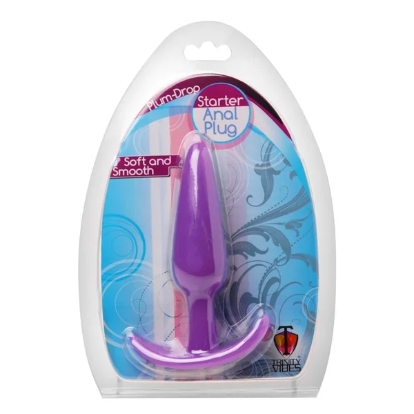 Plum Drop Starter Anal Plug - Purple