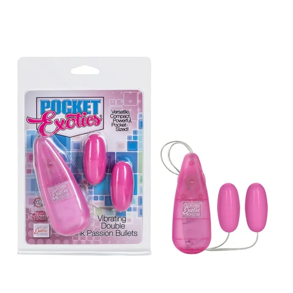 POCKET EXOTICS DOUBLE PINK PASSION BULLET