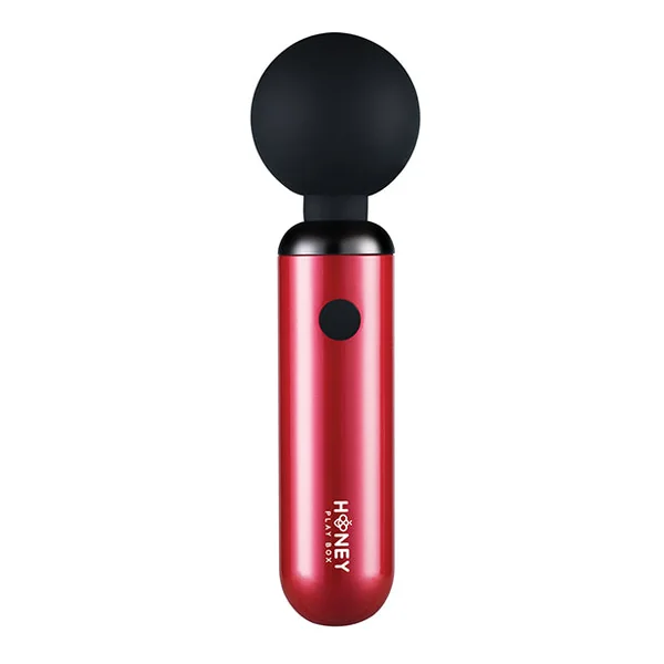 Pomi Wand Clit Tease Vibrating Wand - Deep Rose