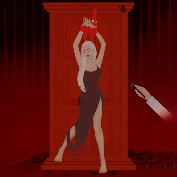 Portable Bowknot Over-the-door Hand Restraint Gear