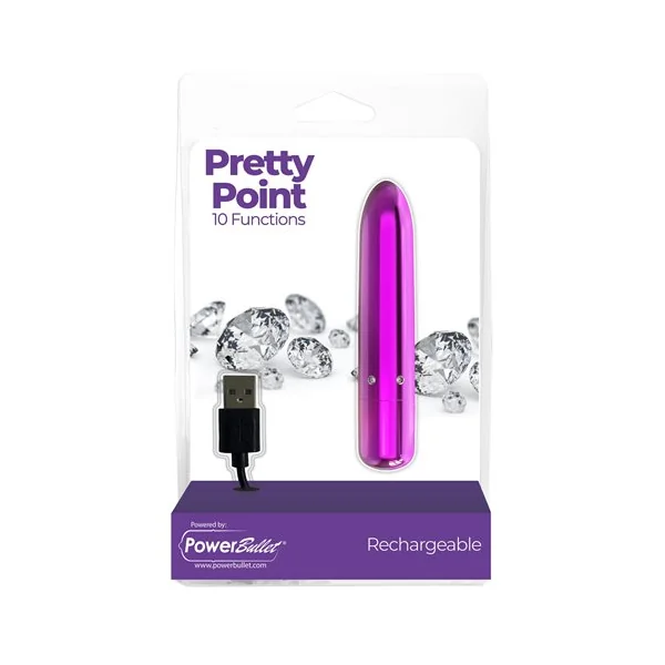 POWER BULLET PRETTY POINT 4IN 10 FUNCTION BULLET PURPLE